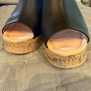 Elegant Black Platform Wedges